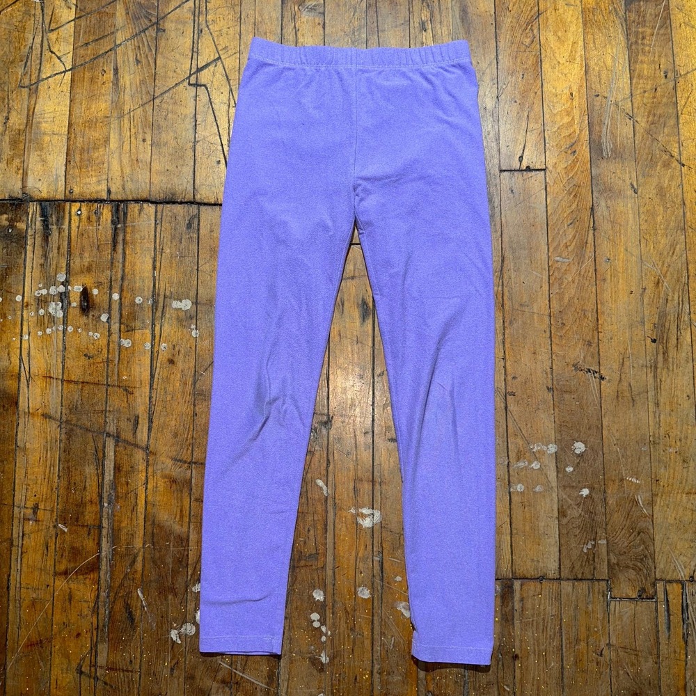 32 Degree Heat Leggings Girls Medium Purple Slim Fit Skinny Leg Elastic Waist